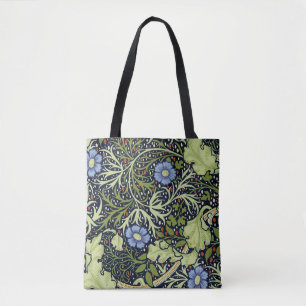 Bolsa Tote William Morris Seaweed Flor Antiquado