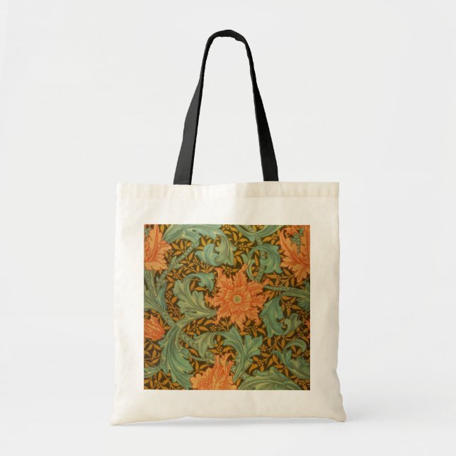 Bolsa Tote William Morris Solteiro Stem Pattern Art Nouveau (Frente)