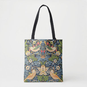 Bolsa Tote William Morris Strawberry Thief Padrão Floral
