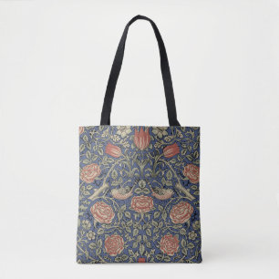 Bolsa Tote William Morris Tudor Rosa Wallpaper