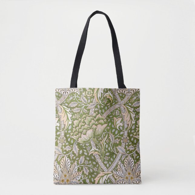 Bolsa Tote William Morris Windrush Padrão Floral Clássico (Frente)