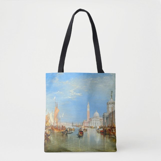 Bolsa Tote William Turner - Veneza, Dogana & San Giorgio (Frente)