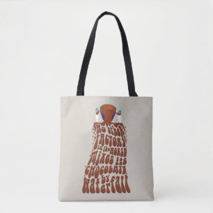 Bolsa Tote Willy Wonka Chocolate Waterfall Typografia