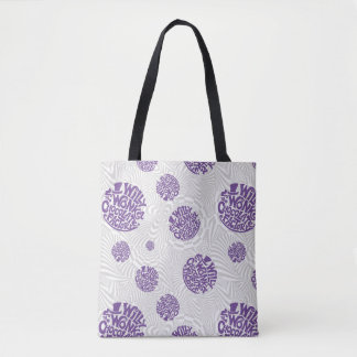 Bolsa Tote Willy Wonka Logo Psychedelic Graphic