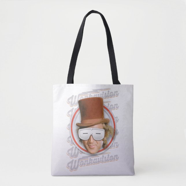 Bolsa Tote Willy Wonka nos óculos Wonkavision (Frente)