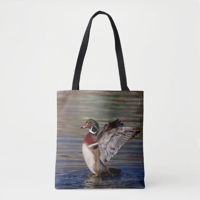 Bolsa Tote Wing Flapping Wood Duck (Frente)