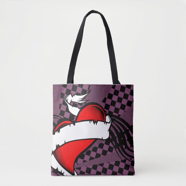 Bolsa Tote winged fashion heart (Frente)