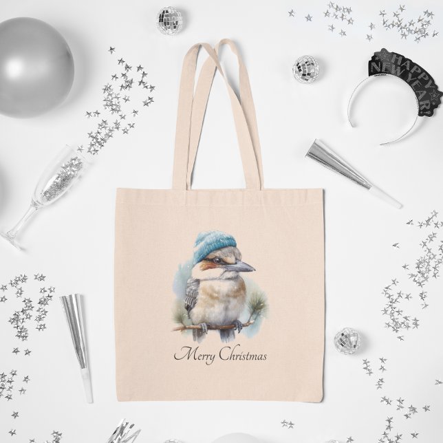Bolsa Tote Winter Kookaburra Wish, personalizado (Criador carregado)