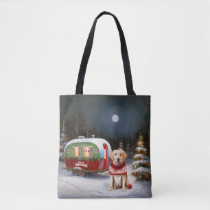 Bolsa Tote Winter Labrador Caravan Christmas Adventure