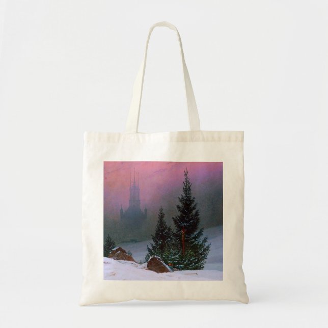 Bolsa Tote Winter Landscape Caspar David Friedrich (Frente)