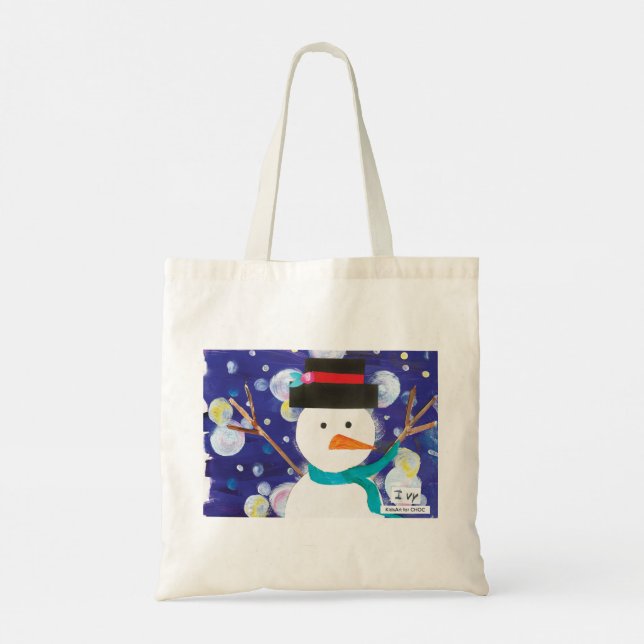 Bolsa Tote Winter Snowman (Verso)