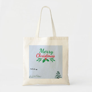 Bolsa Tote Winter Tote Bag,Beutel.Merry Christmas Image.