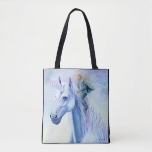 Bolsa Tote Winter Unicorn Elf Rider