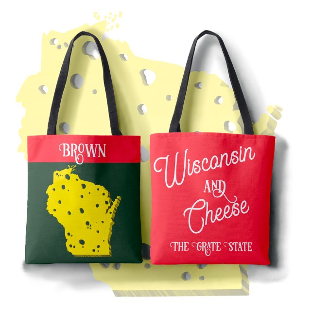 Bolsa Tote Wisconsin e Queijo O Estado Grato (Criador carregado)