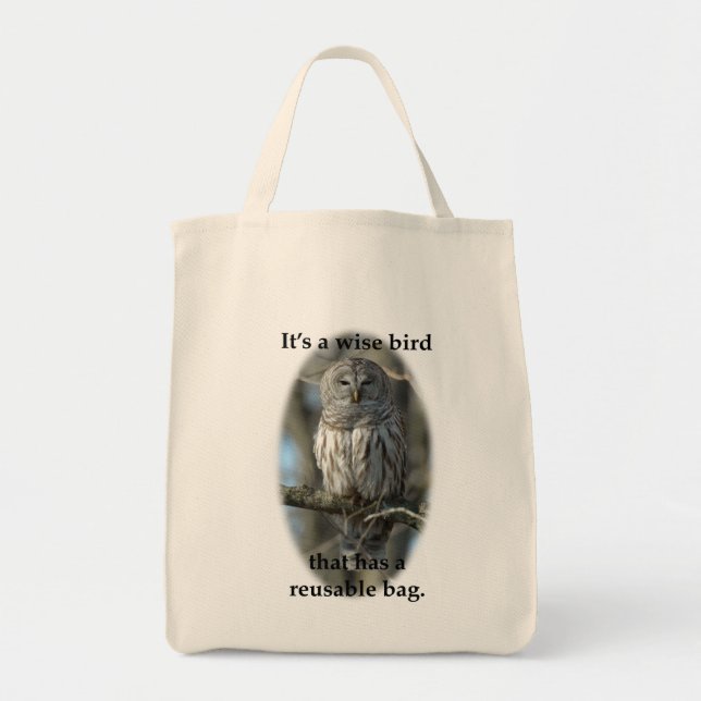BOLSA TOTE WISE BIRD (Frente)