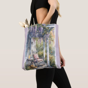 Bolsa Tote Wisteria Porch Rocking Cena