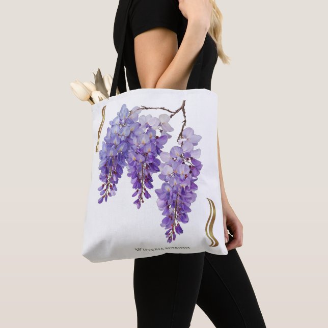 Bolsa Tote Wisteria Sinensis  (Close Up)