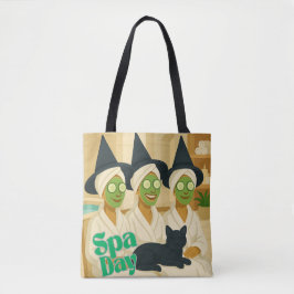 Bolsa Tote Witch Spa Day Funny Humor 