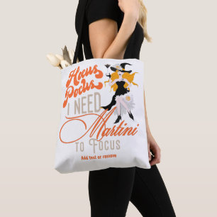 Bolsa Tote Witchy Hocus Pocus Martini Para Focar O Dia das Br