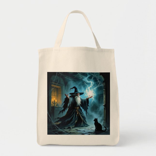 Bolsa Tote Wizard Cat (Frente)