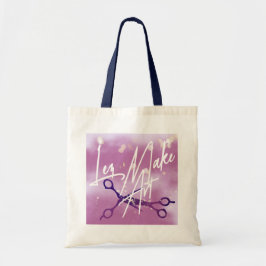 Bolsa Tote WLW Subtle Sapphic, MAKE ART, Lavender Scissors 