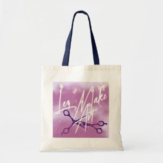 Bolsa Tote WLW Subtle Sapphic, MAKE ART, Lavender Scissors 