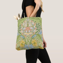 Bolsa Tote Wm Morris Myrtle Floral Arte Novo Pastel