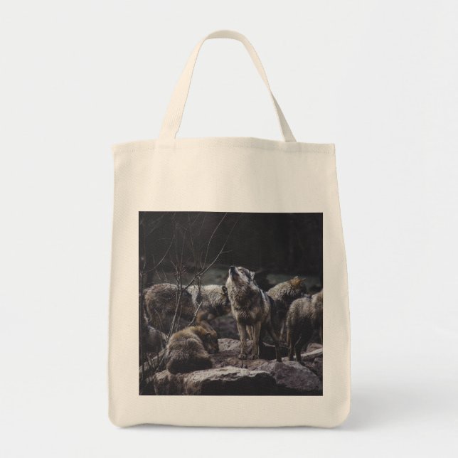 Bolsa Tote Wolf Pack Tote Bag (Frente)