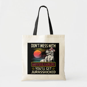 Bolsa Tote Womens Vintage Mothersaurus Retro Dinossauros Love