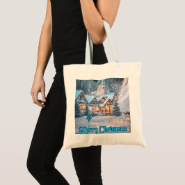 Bolsa Tote Wonderland de inverno: