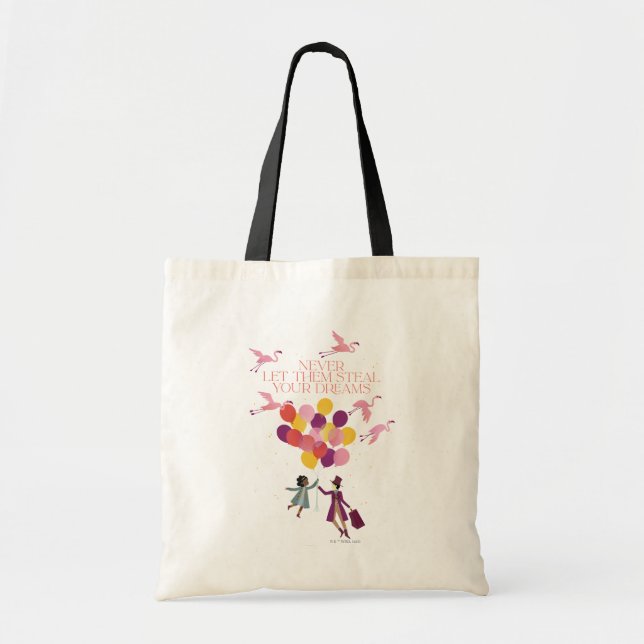 Bolsa Tote Wonka "Nunca Deixe Que Roubem Seus Sonhos" (Frente)