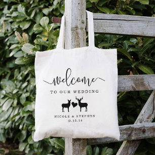 Bolsa Tote Woodland Deer Wedding Welcome
