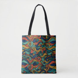 Bolsa Tote Wool Topped paisley