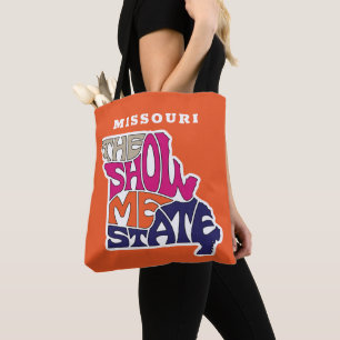 Bolsa Tote Word Art de Apelido do Missouri