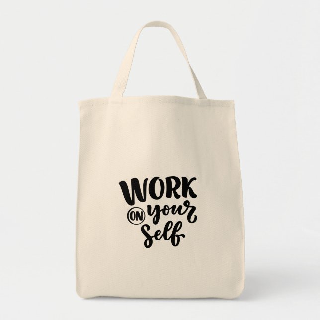 Bolsa Tote work on yourself  (Frente)