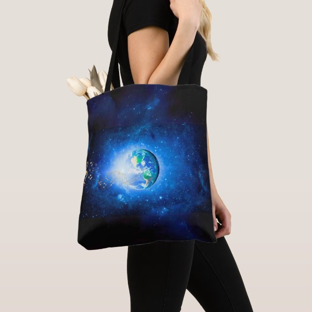 Bolsa Tote World in Harmony - Music Fan Gift - (Close Up)