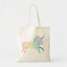 World Unicorn Tote Bag - Arco-Íris Brilho