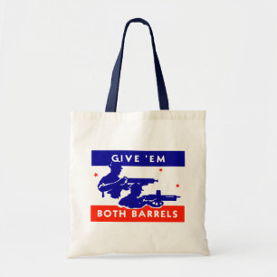 Bolsa Tote WWII dá-lhes os dois barris