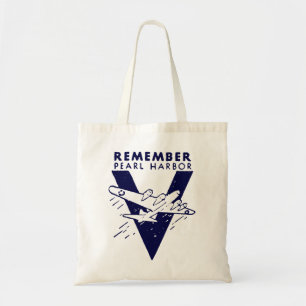 Bolsa Tote WWII White Lembra-se de Pearl Harbor