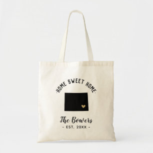 Bolsa Tote Wyoming Home Sweet Home Family Monograma