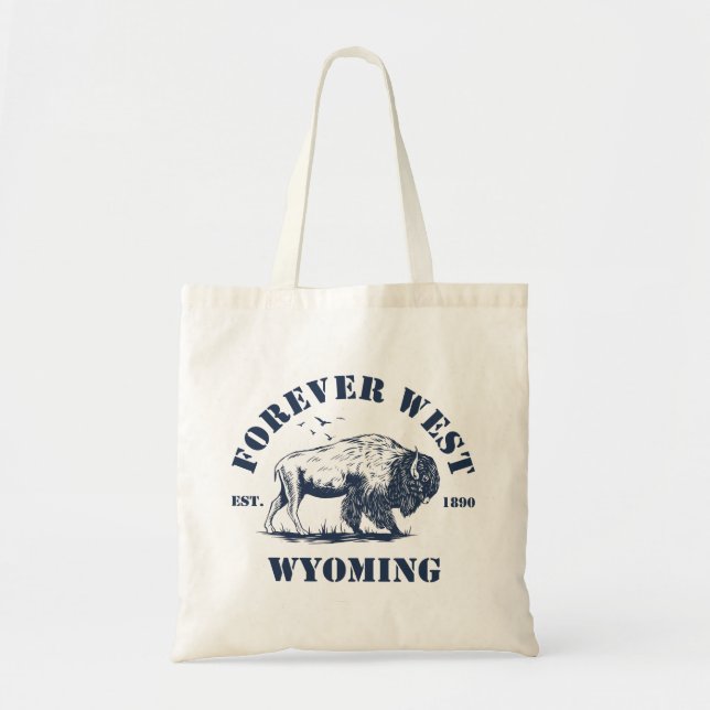 Bolsa Tote Wyoming, para sempre oeste (Frente)