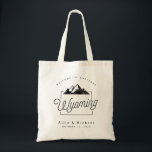 Bolsa Tote Wyoming Wedding Welcome Tote Bag<br><div class="desc">Este bolsa Wyoming é perfeito para receber convidados da cidade para o seu casamento! Embale-o com guloseimas locais para um pacote de boas-vindas extra divertido.</div>