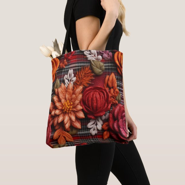 Bolsa Tote Xadrez (Close Up)