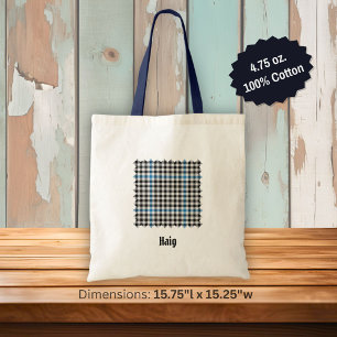 Bolsa Tote Xadrez Clan Haig Verificar Tartan