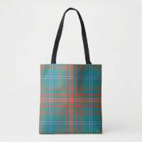 Xadrez Clan Wilson Tartan Turquesa Laranja Xadrez