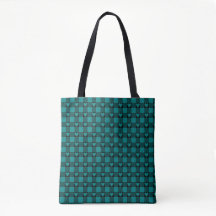 Xadrez de Búfalo Preto Verde-Azul com Coração