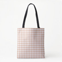Xadrez de Gingham em Cor Retro de Pêssego