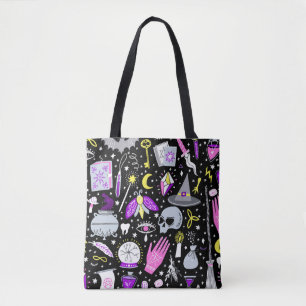 Bolsa Tote Xadrez de tartan castanho-laranja-vírgula.