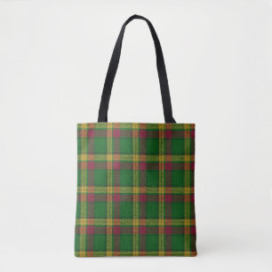 Bolsa Tote Xadrez de Tartan escocesa de MacMillan do clã