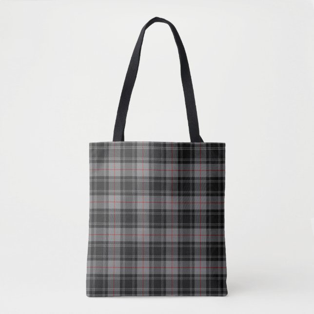 Bolsa Tote Xadrez de Tartan escocesa de Moffat do clã (Frente)